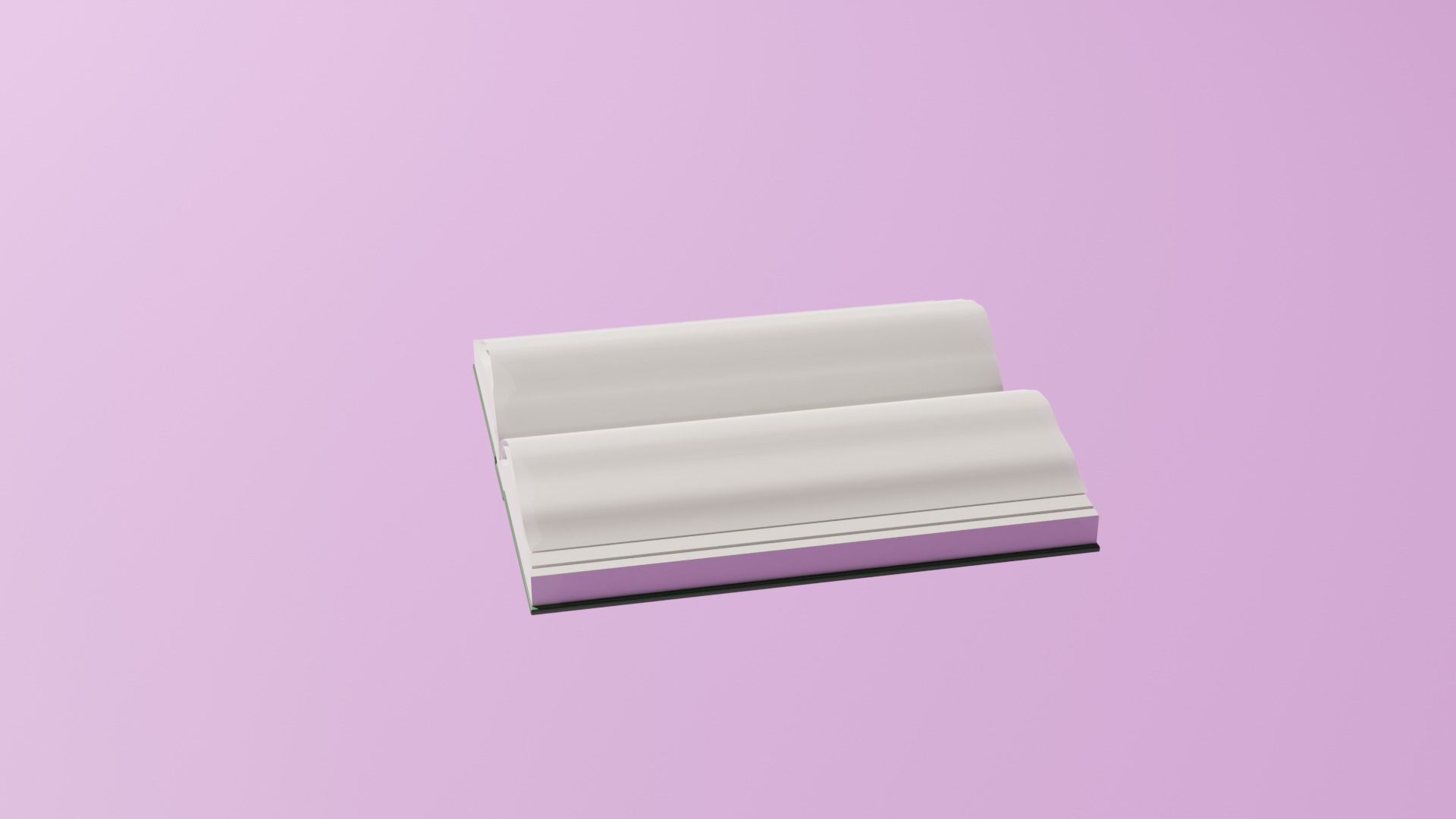 Open book Low-poly 3D model_1