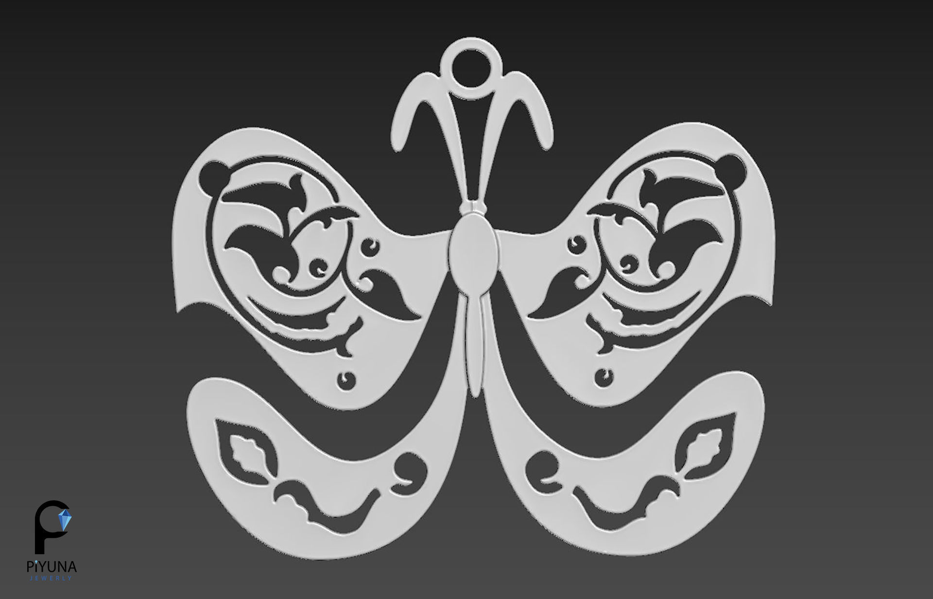 Pendant 019  3D print model_8