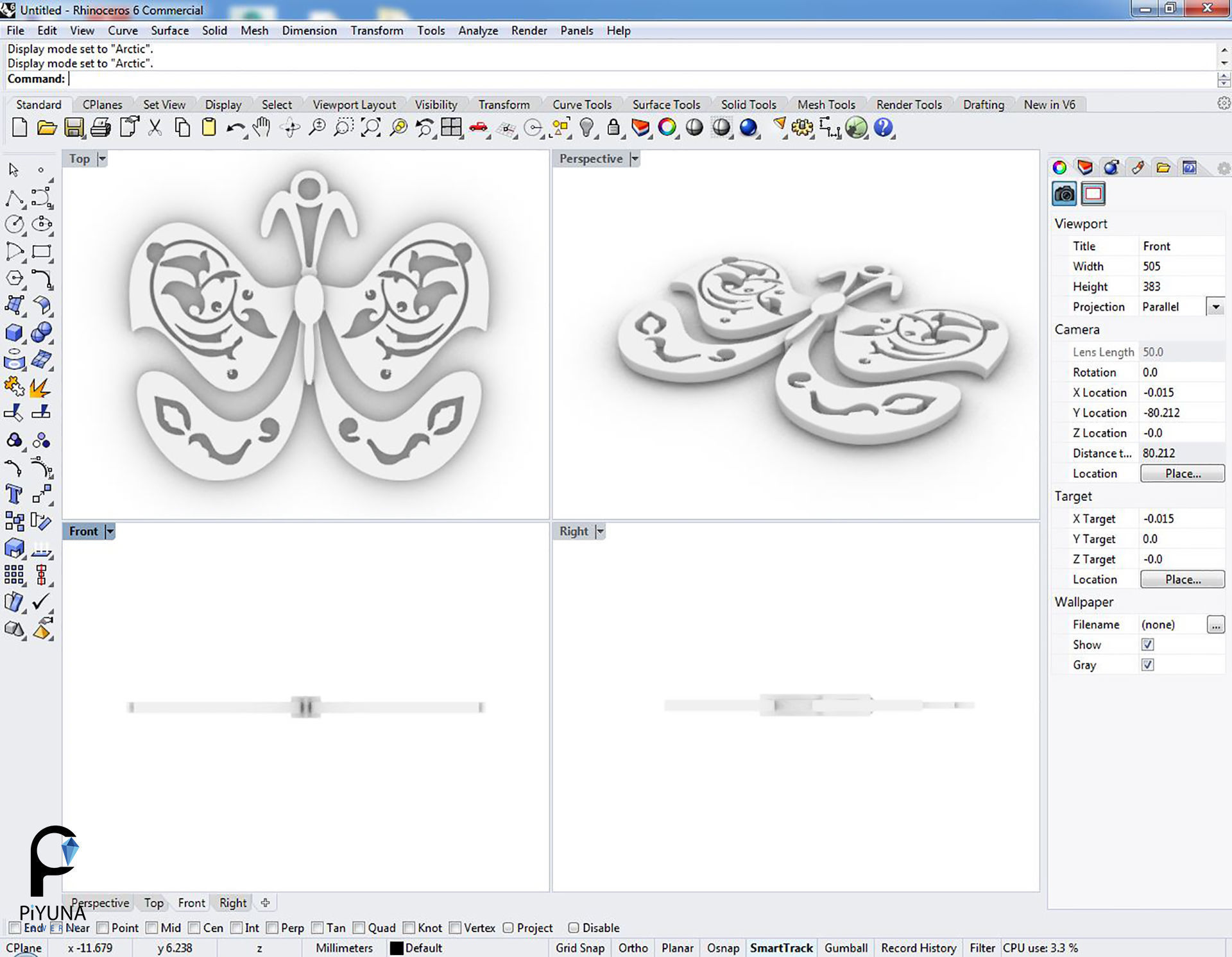 Pendant 019  3D print model_5