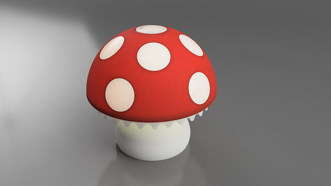 Mushroomlamp mushroom lamp 3D print model