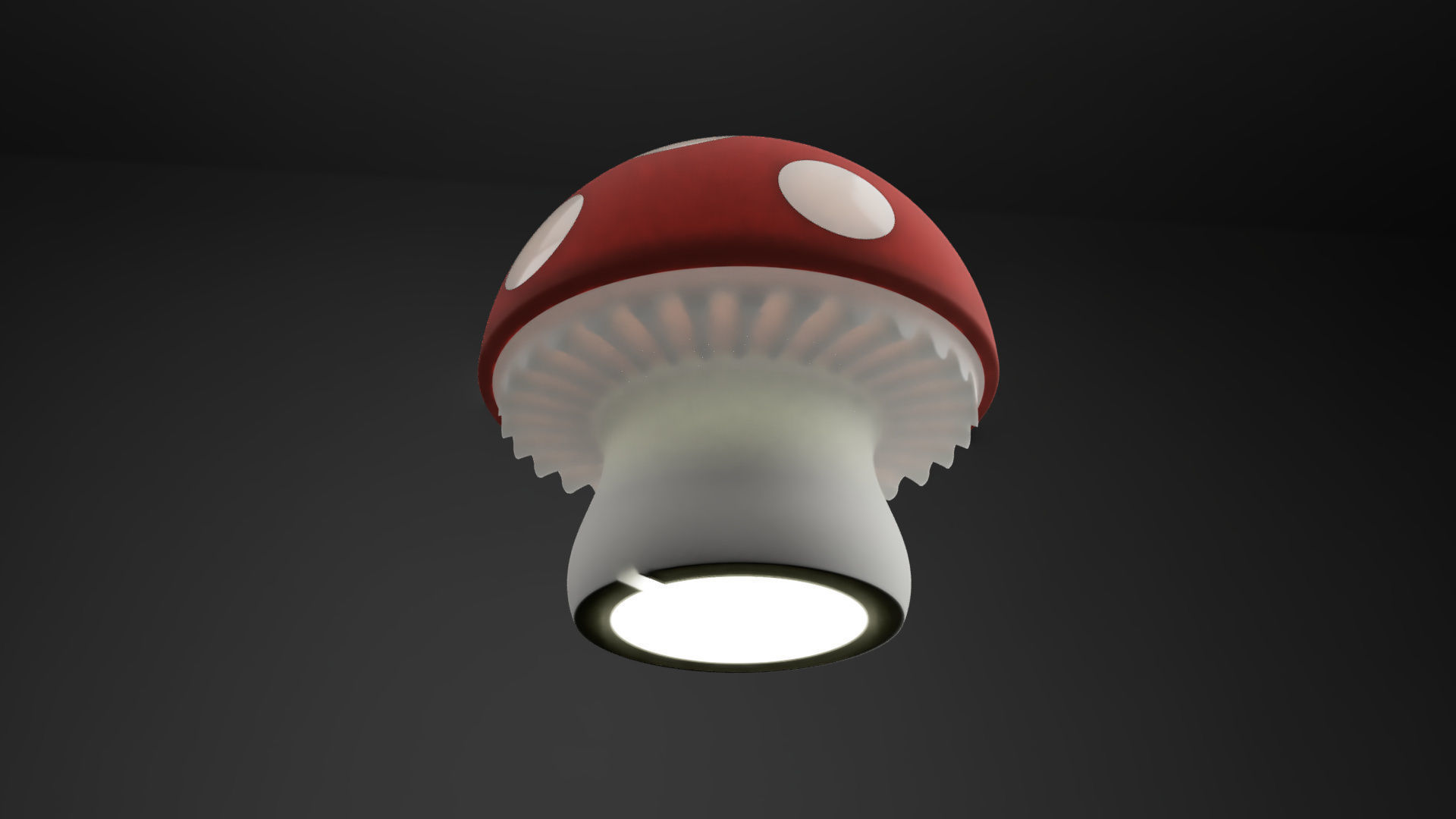 Mushroomlamp mushroom lamp 3D print model_3