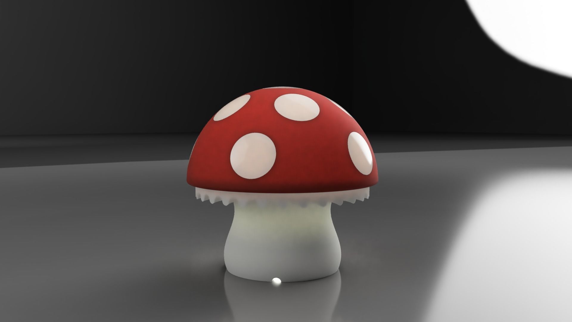 Mushroomlamp mushroom lamp 3D print model_2