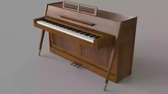 1963 Danish Mid Century Modern Baldwin Acrosonic Spinet