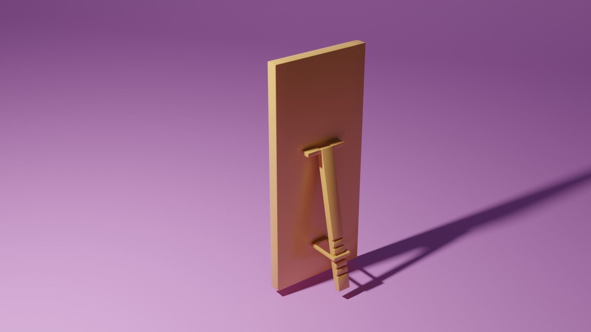 Large mirror Low-poly 3D model_2