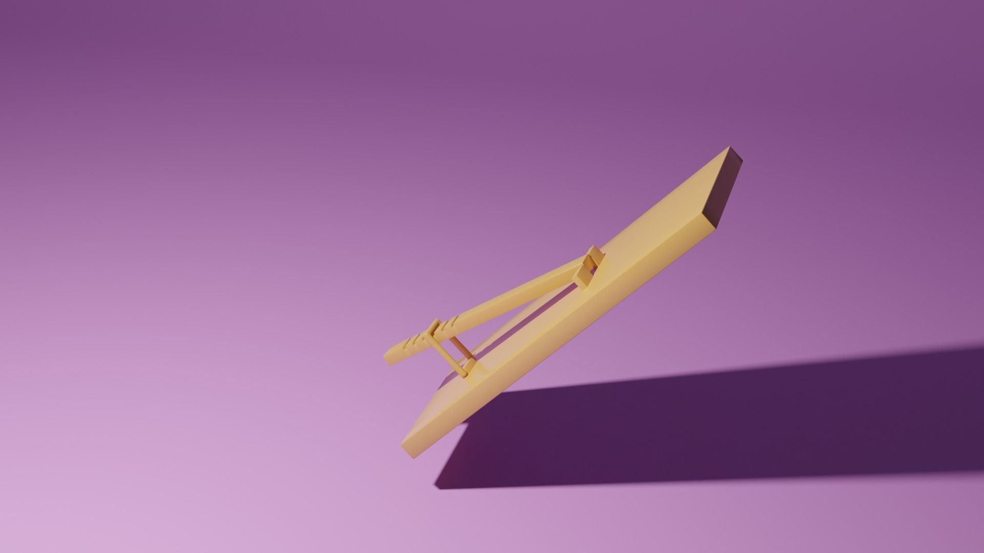 Large mirror Low-poly 3D model_4