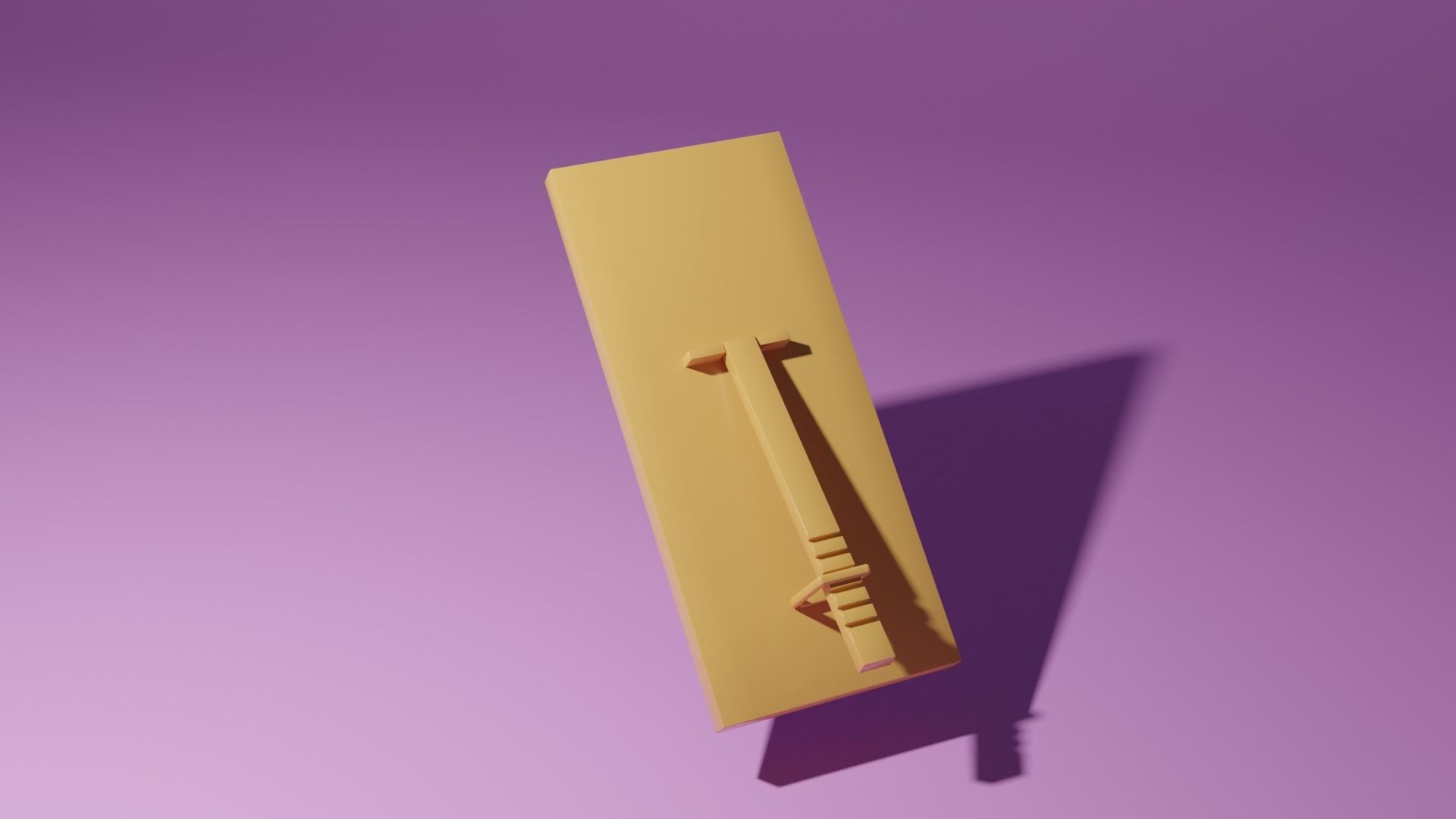 Large mirror Low-poly 3D model_7