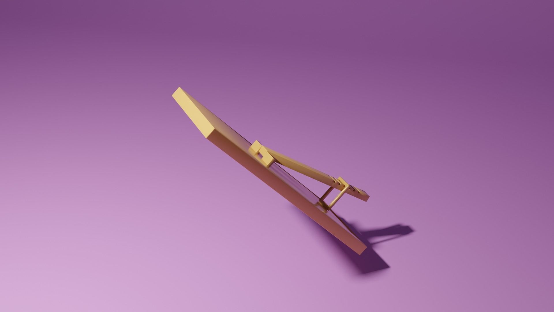 Large mirror Low-poly 3D model_6