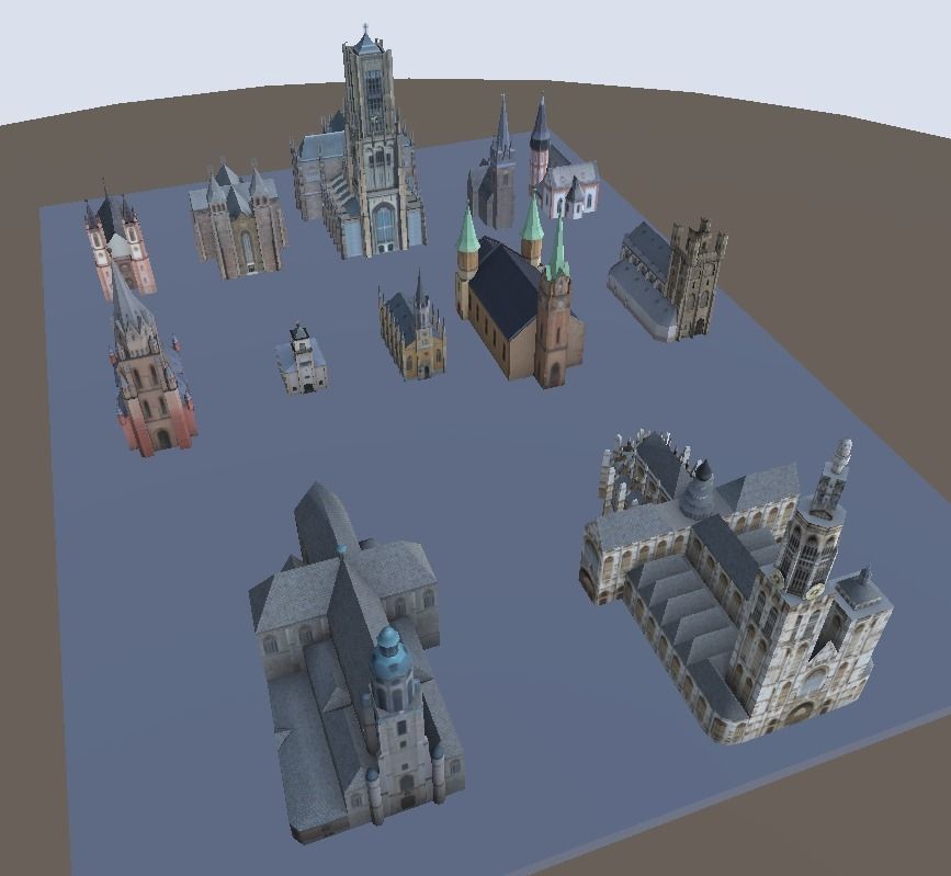 Churches very low-poly 3d models Low-poly 3D model_2