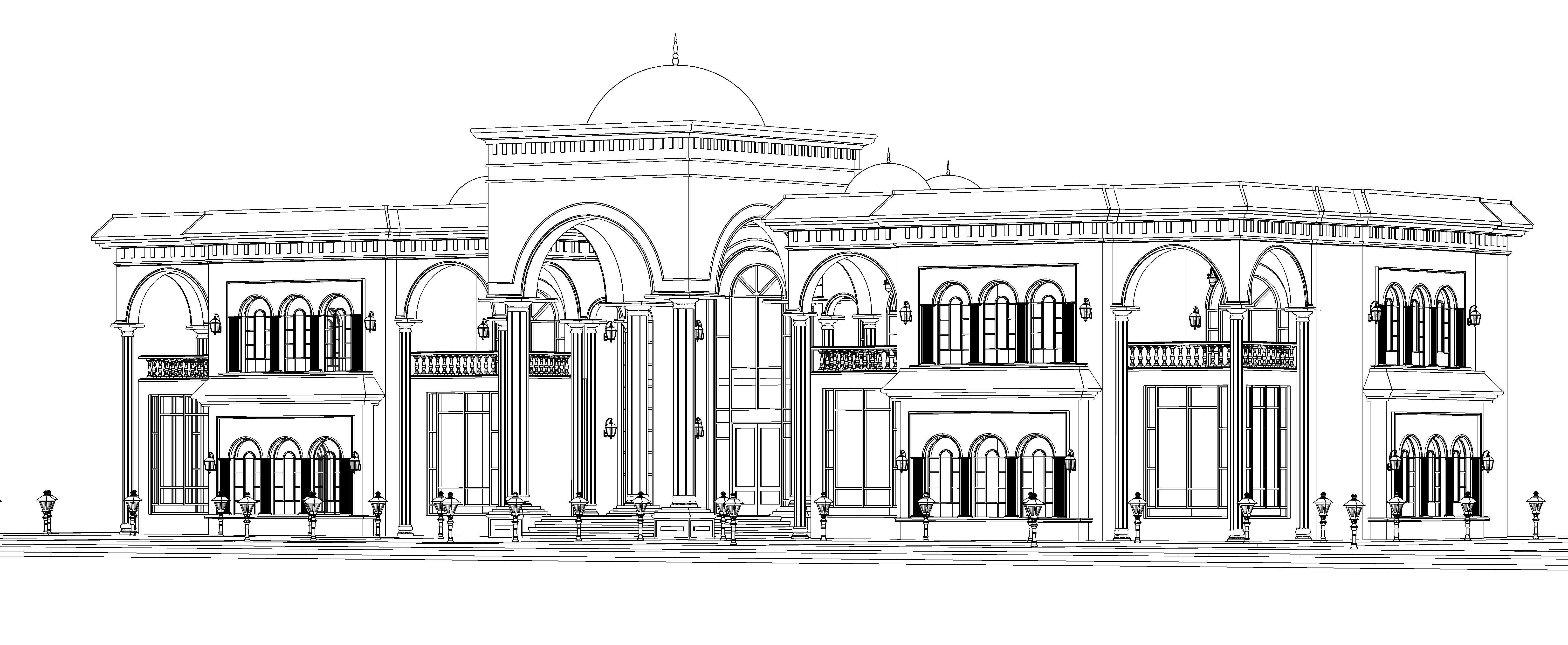 Classic Palace  N4 3D model_9