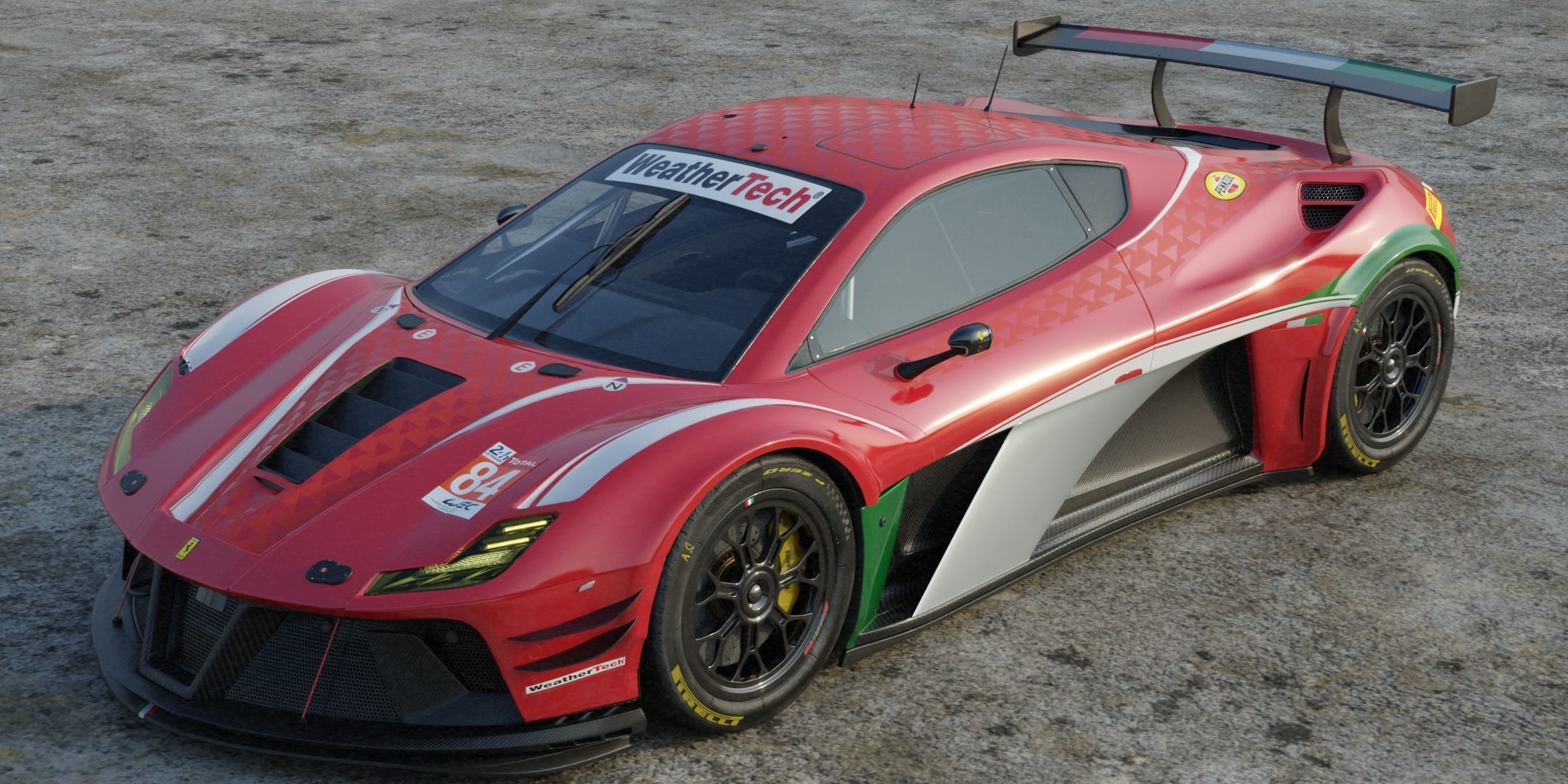 Ferrari 260GTB GT3 Concept car 3D model_4