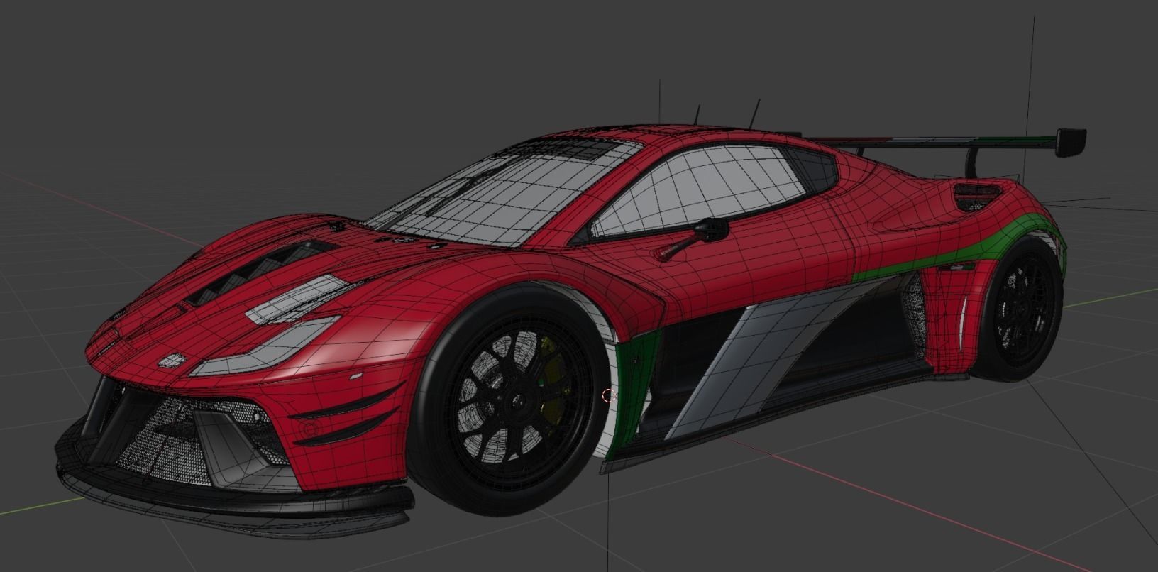 Ferrari 260GTB GT3 Concept car 3D model_6