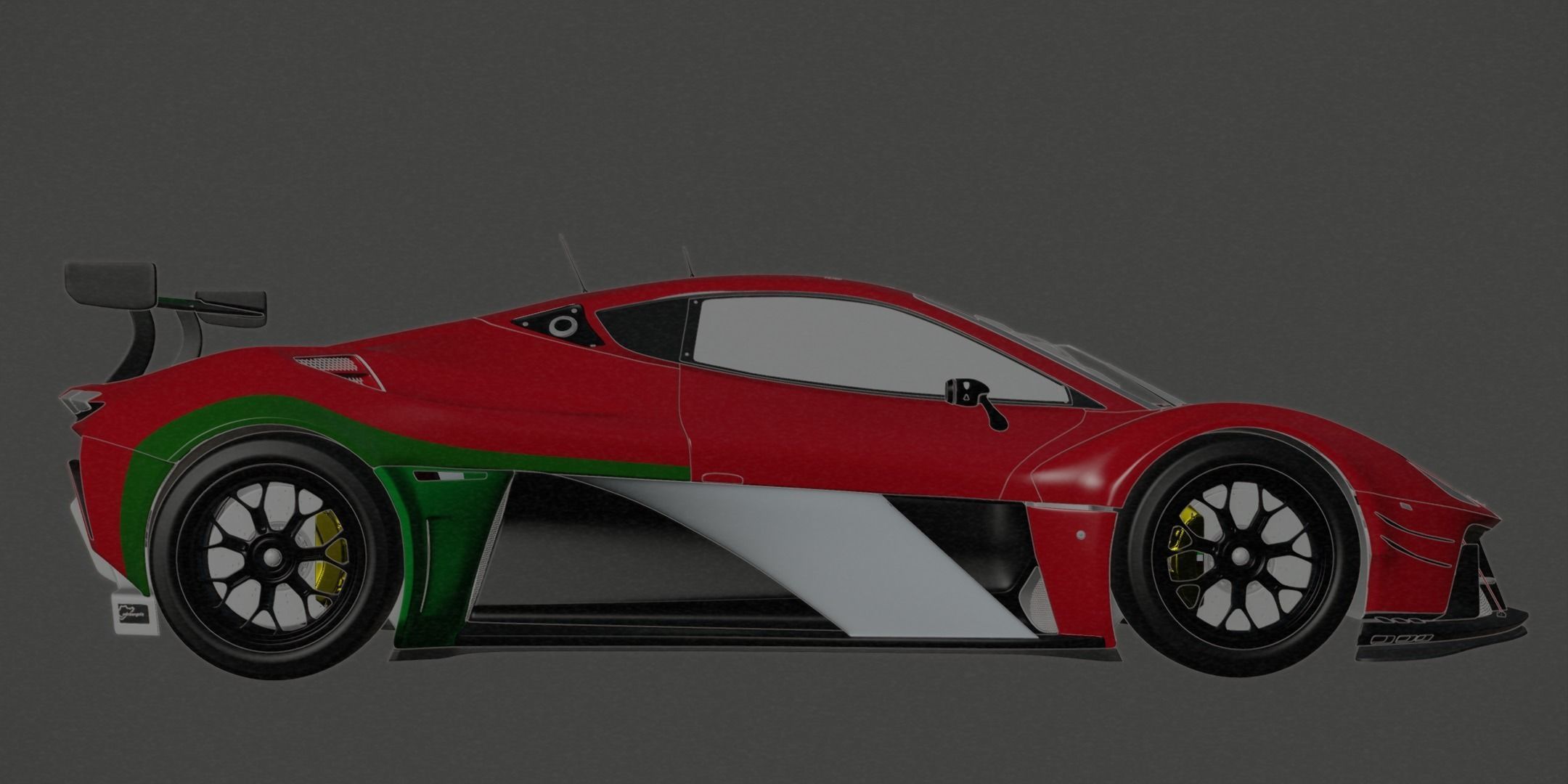 Ferrari 260GTB GT3 Concept car 3D model_9