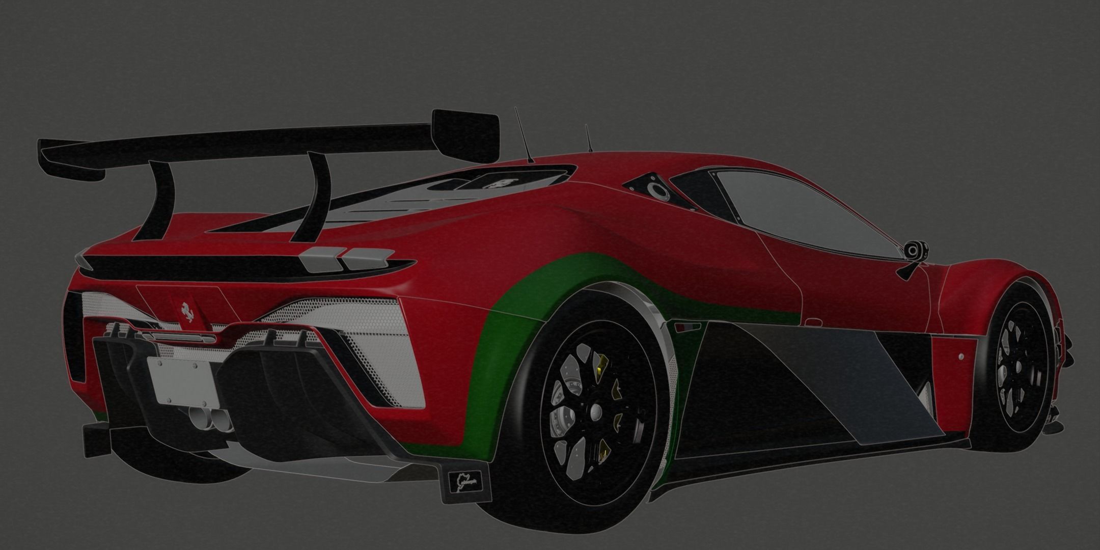 Ferrari 260GTB GT3 Concept car 3D model_10