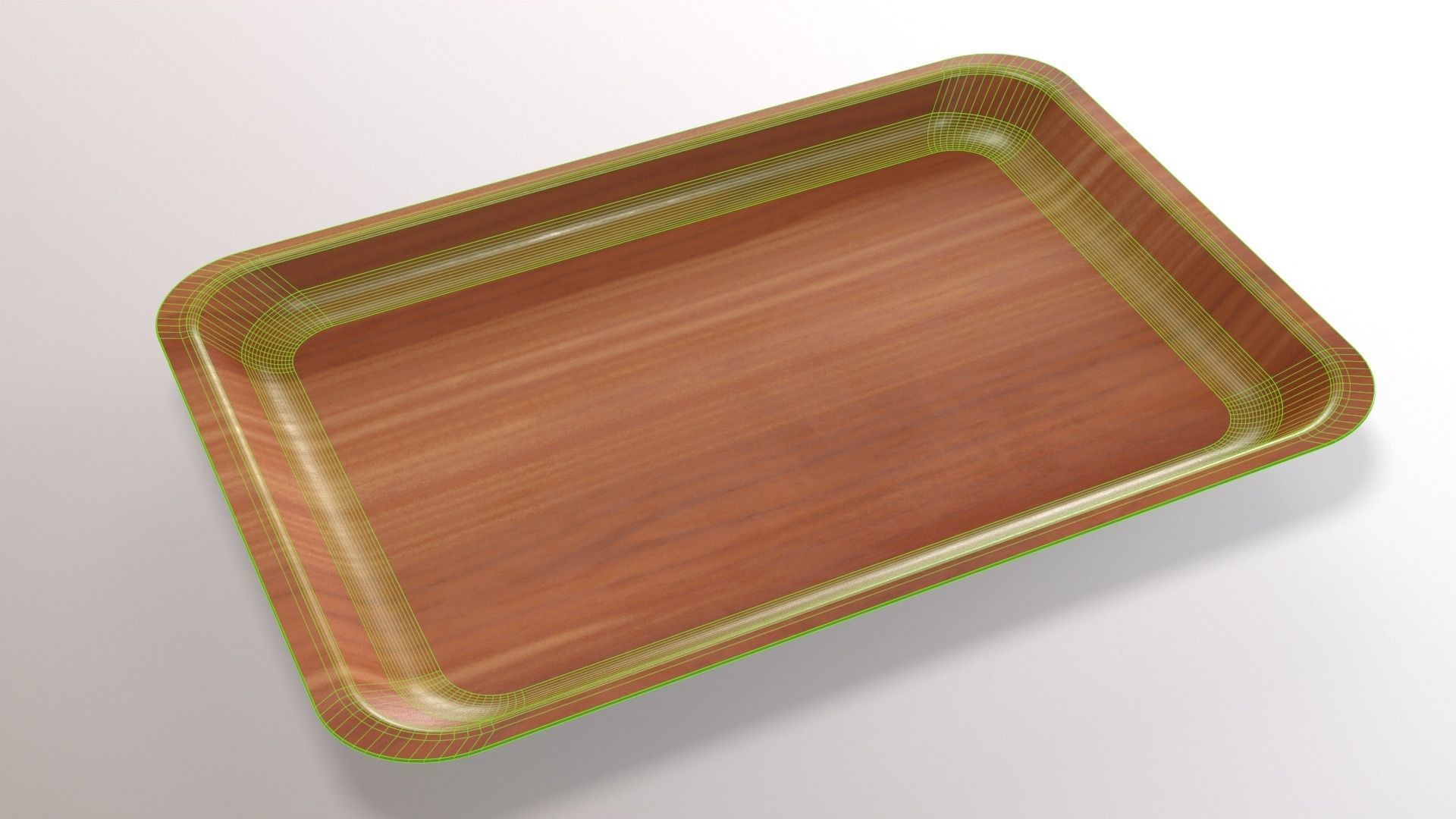 Canteen Tray Low-poly 3D model_7