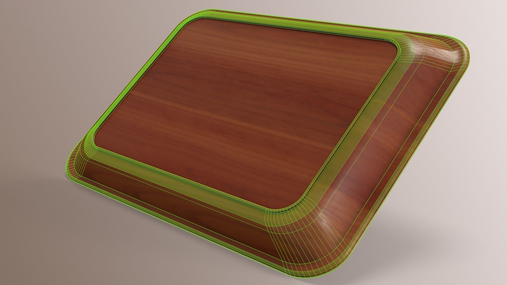 Canteen Tray Low-poly 3D model_11