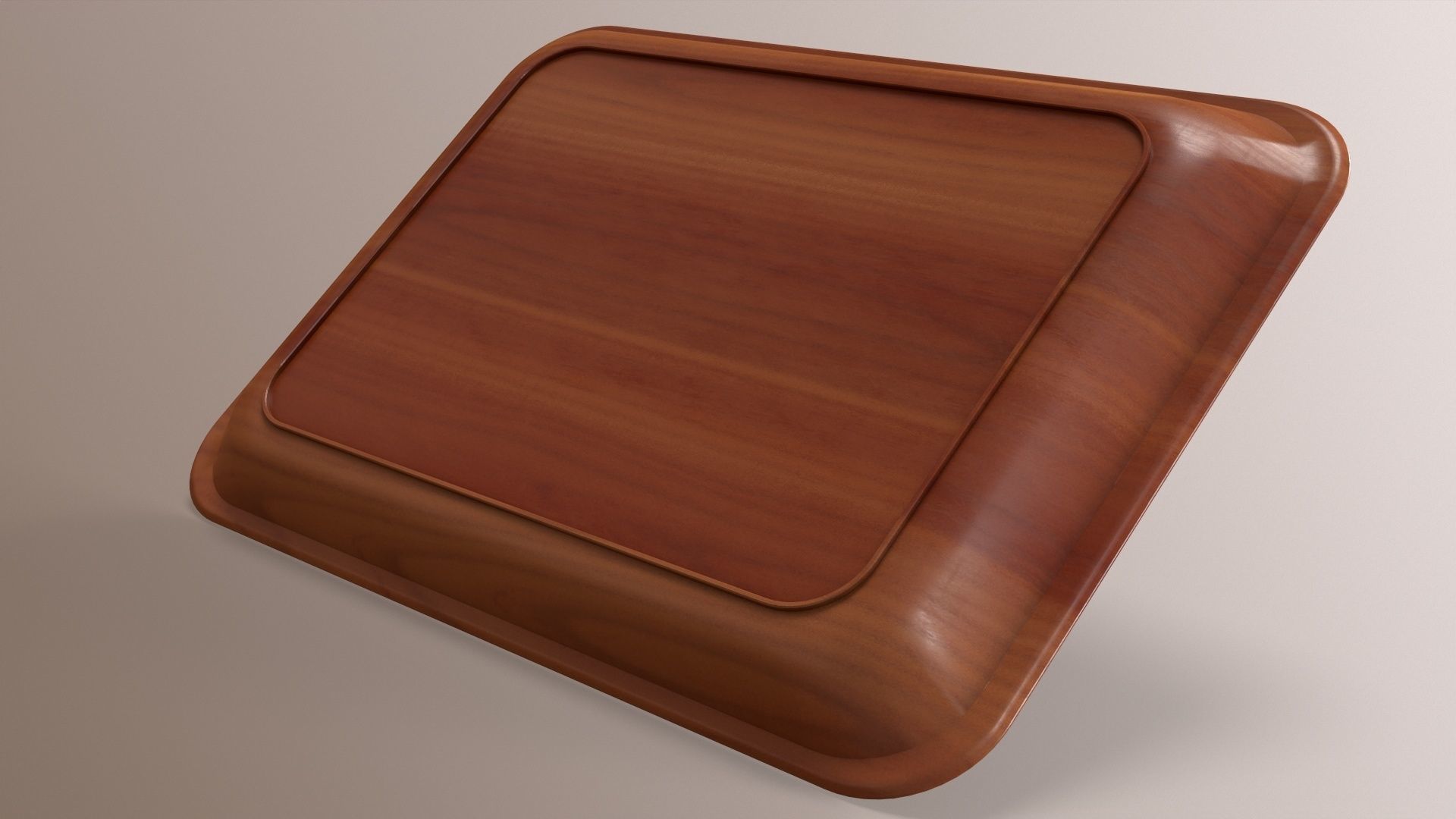 Canteen Tray Low-poly 3D model_10