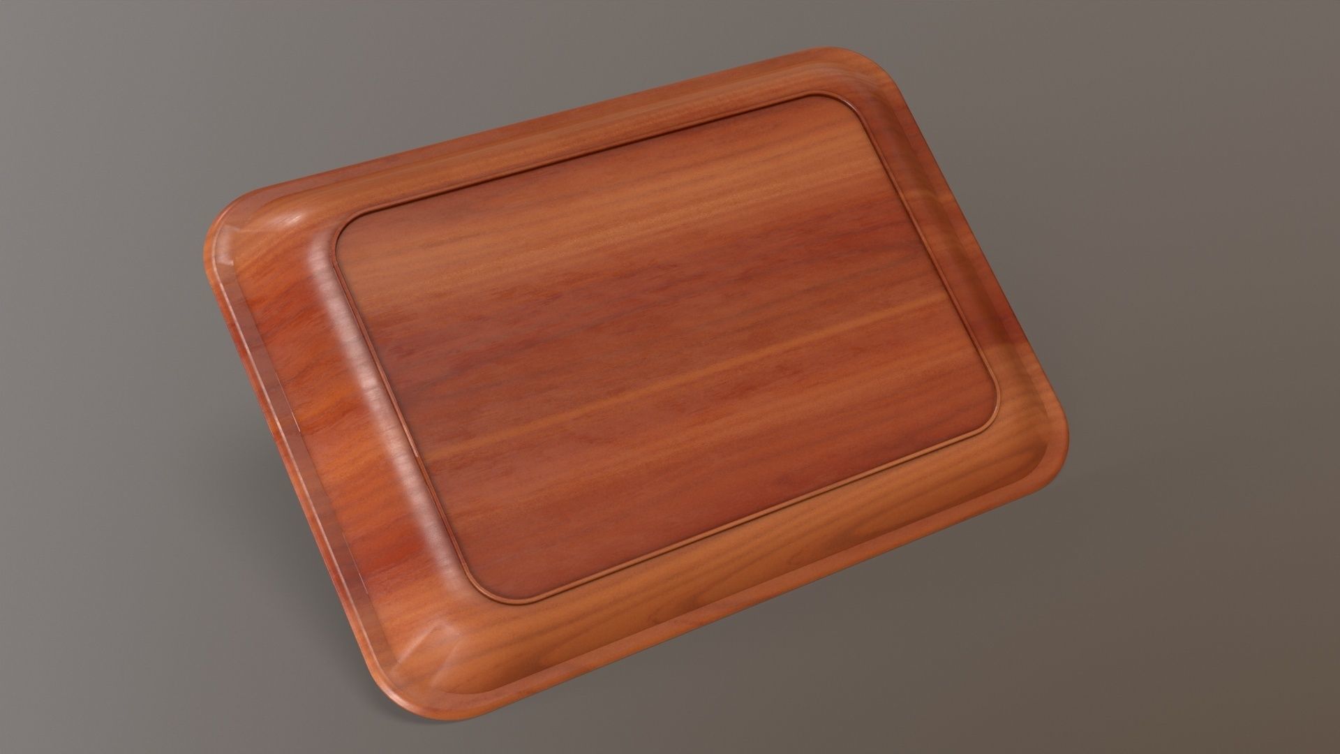 Canteen Tray Low-poly 3D model_9