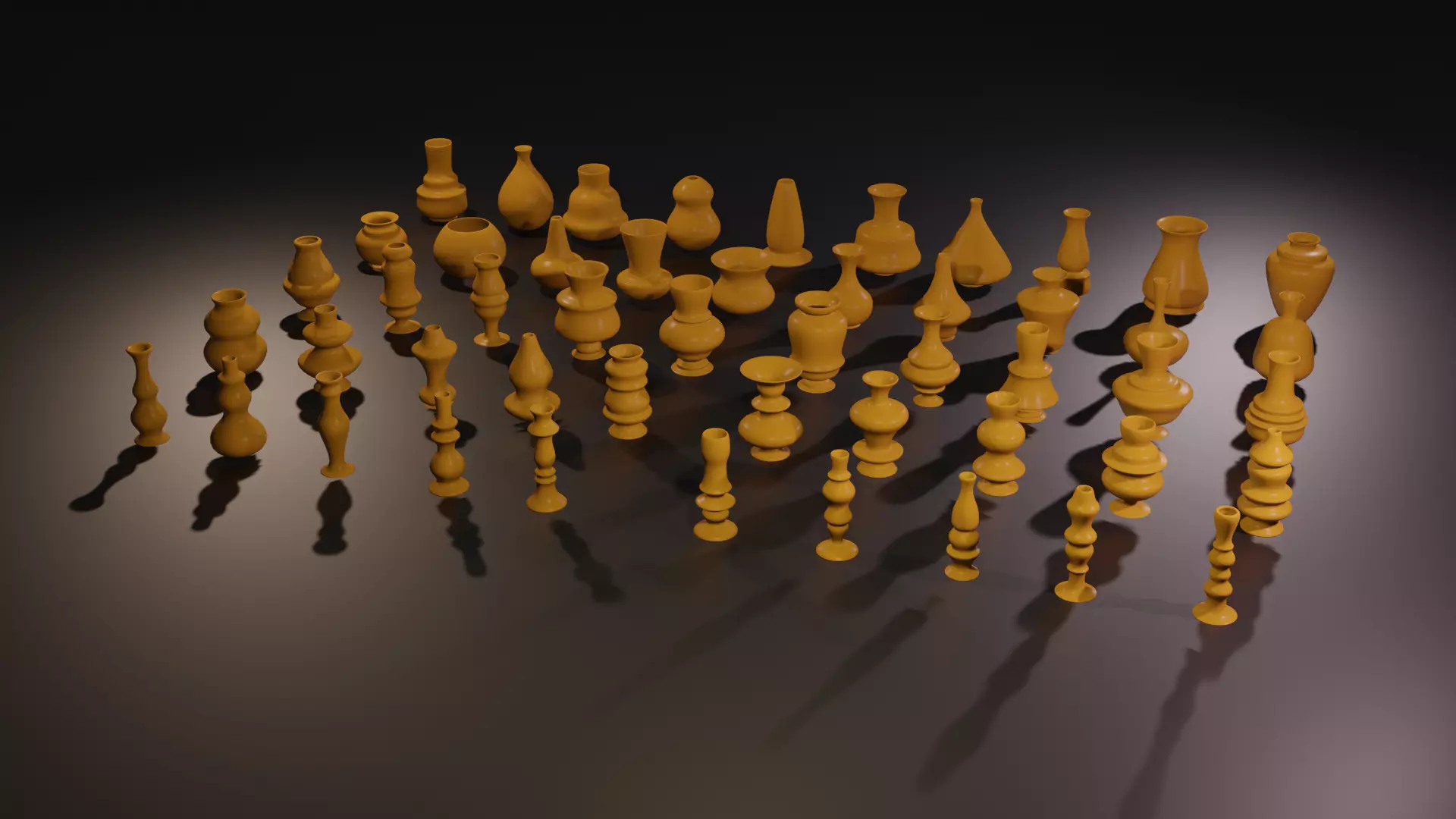 High poly vases without texture Free 3D model_0