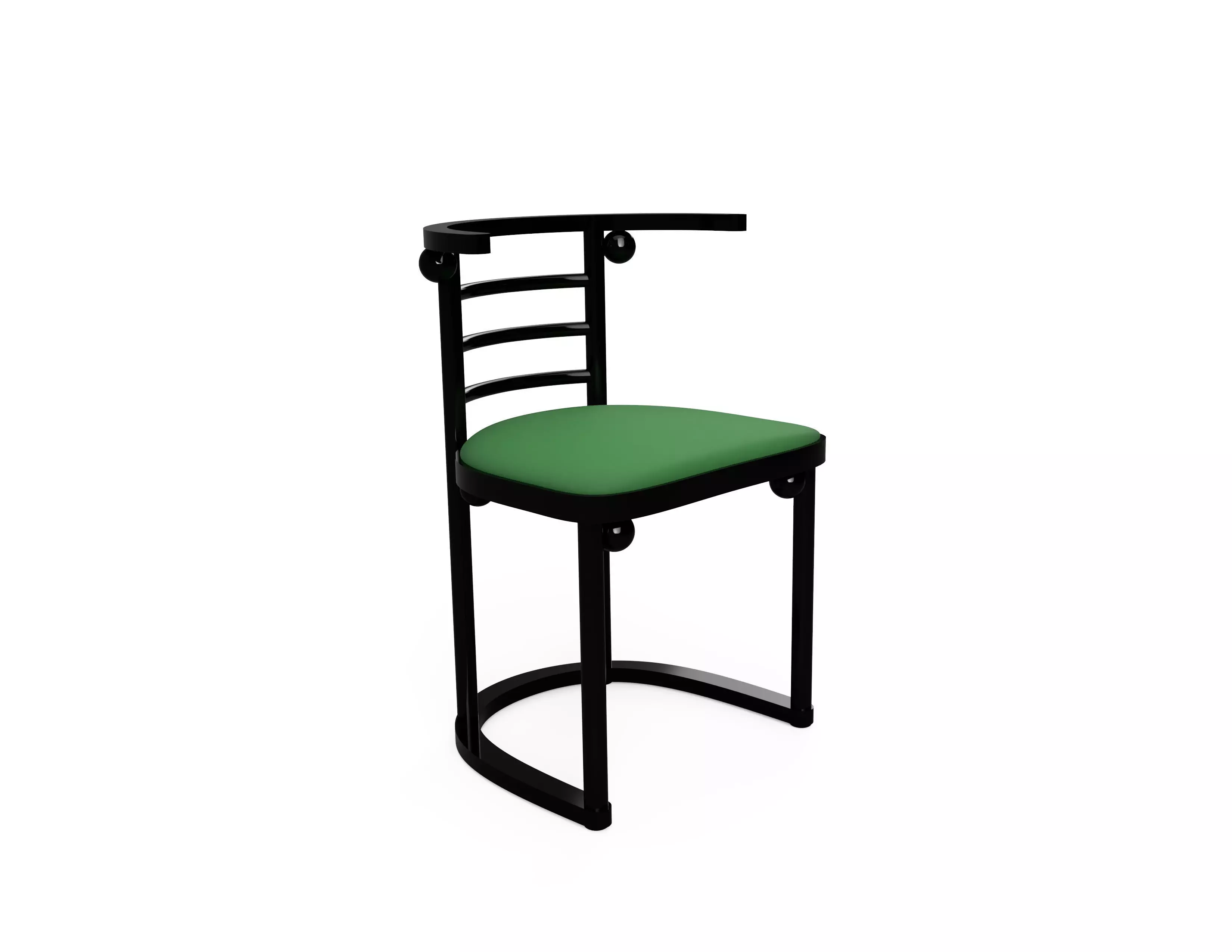 Fledermaus chair Josef Hoffmann 1900 3D model