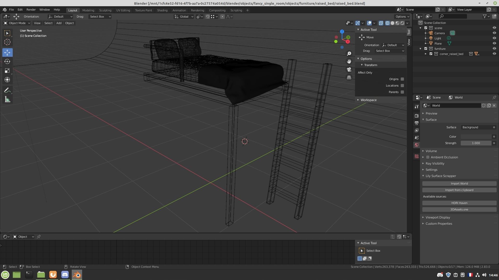 Raised bed 3D model_11