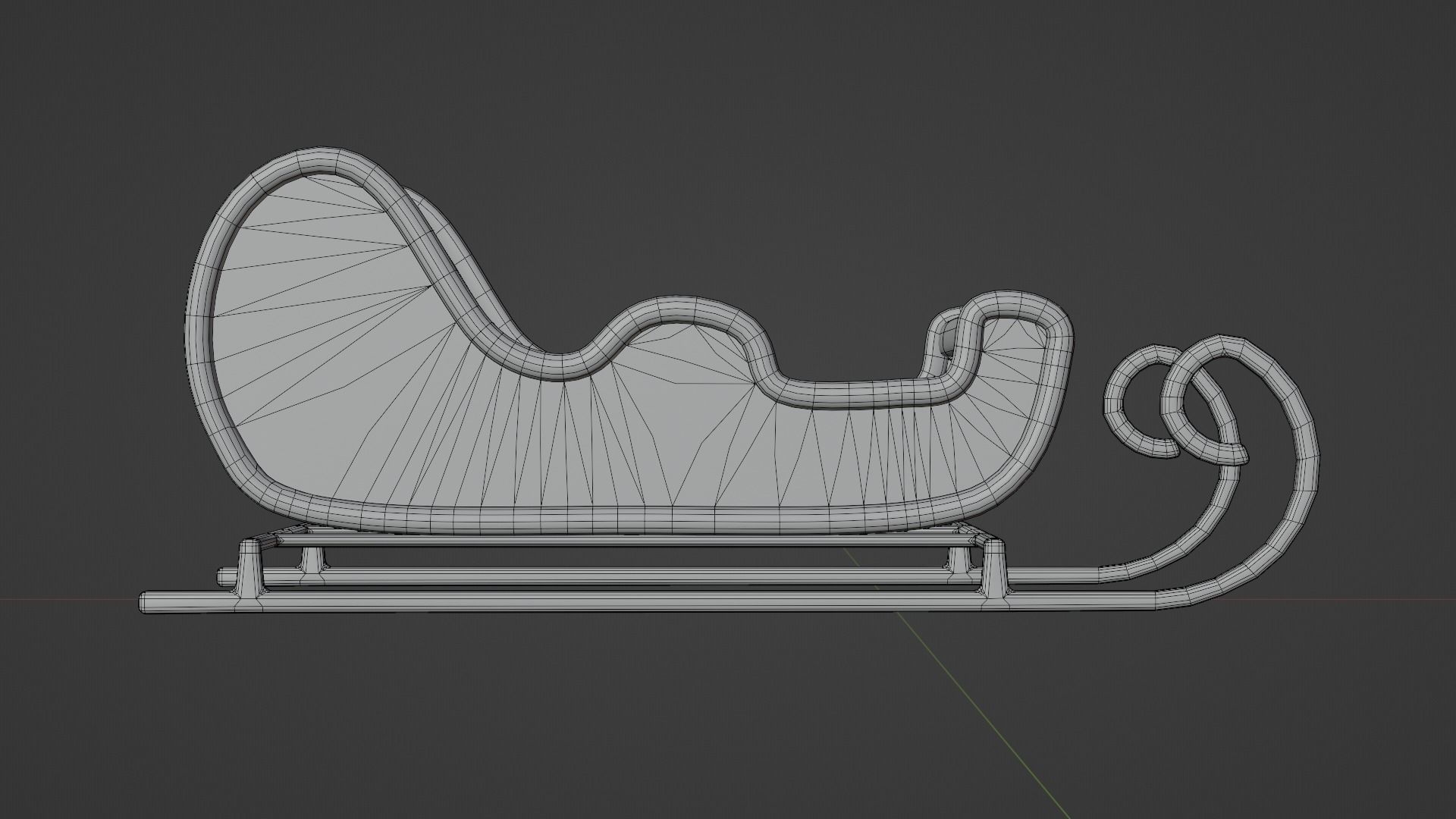 Christmas Sledge 3D model_10
