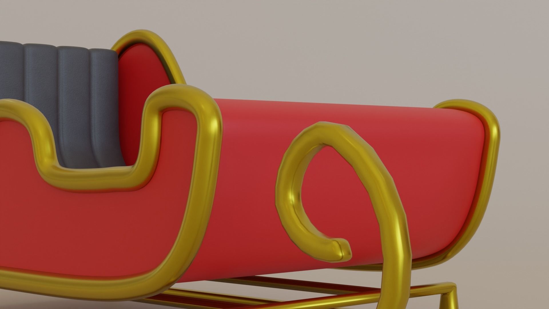 Christmas Sledge 3D model_5