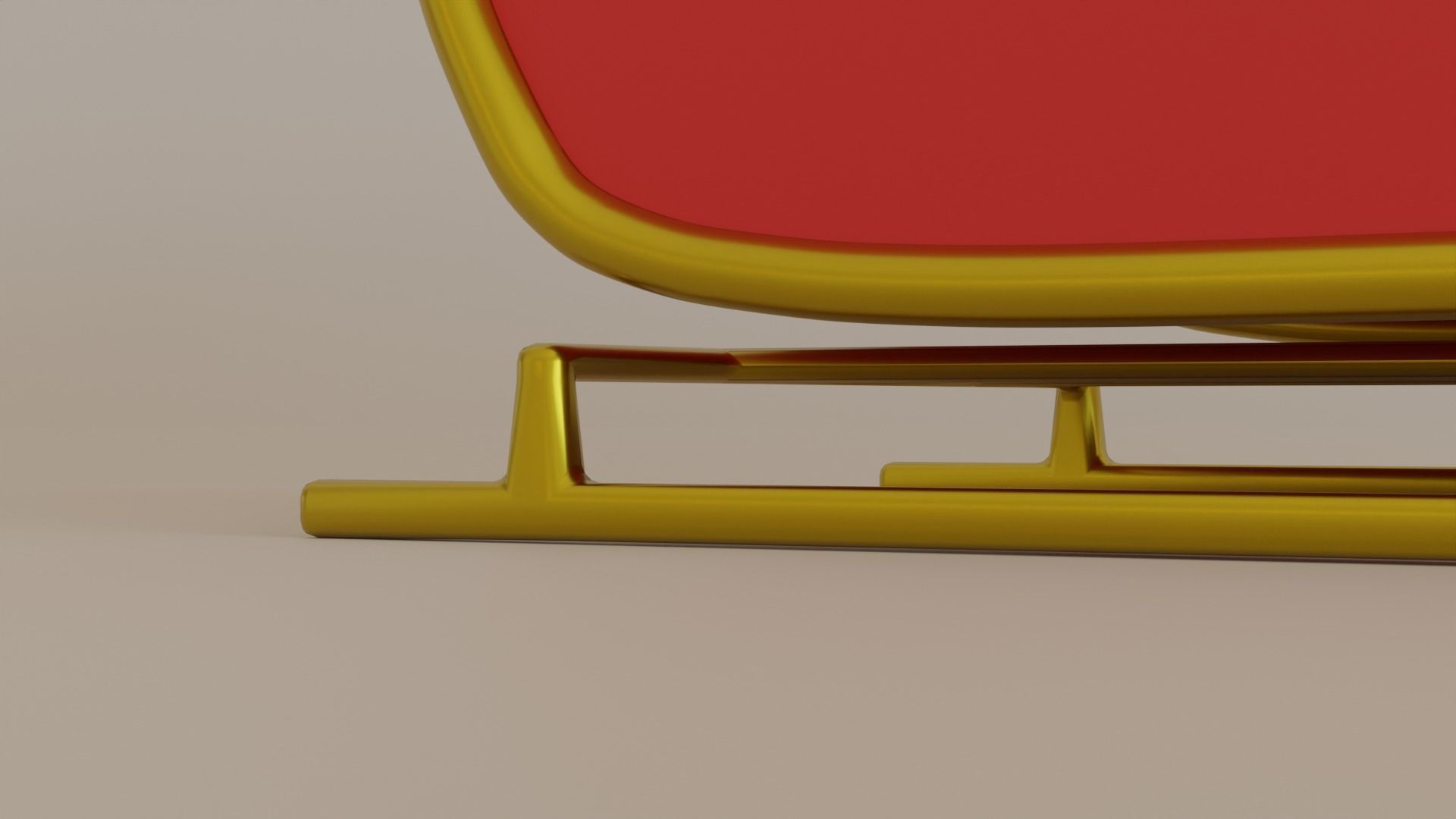 Christmas Sledge 3D model_2