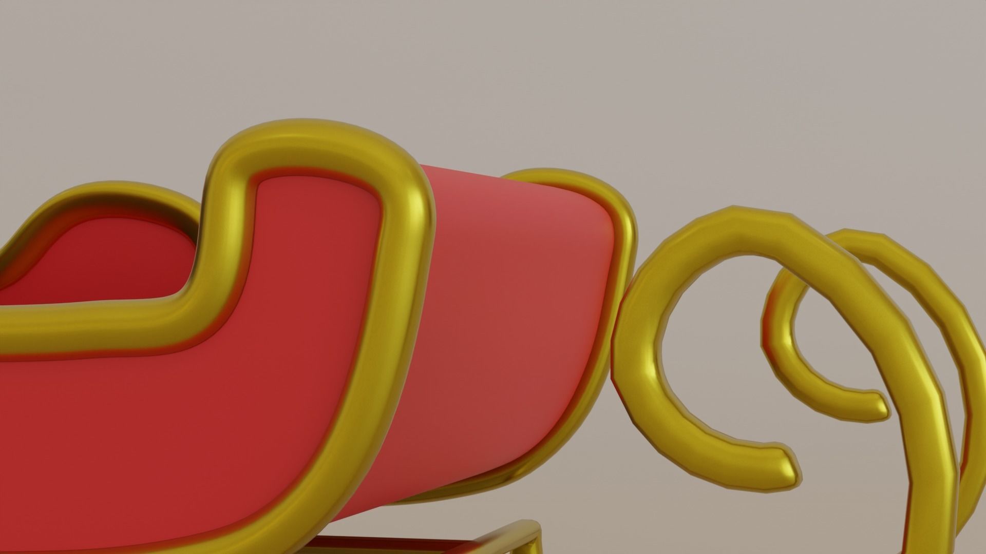 Christmas Sledge 3D model_1