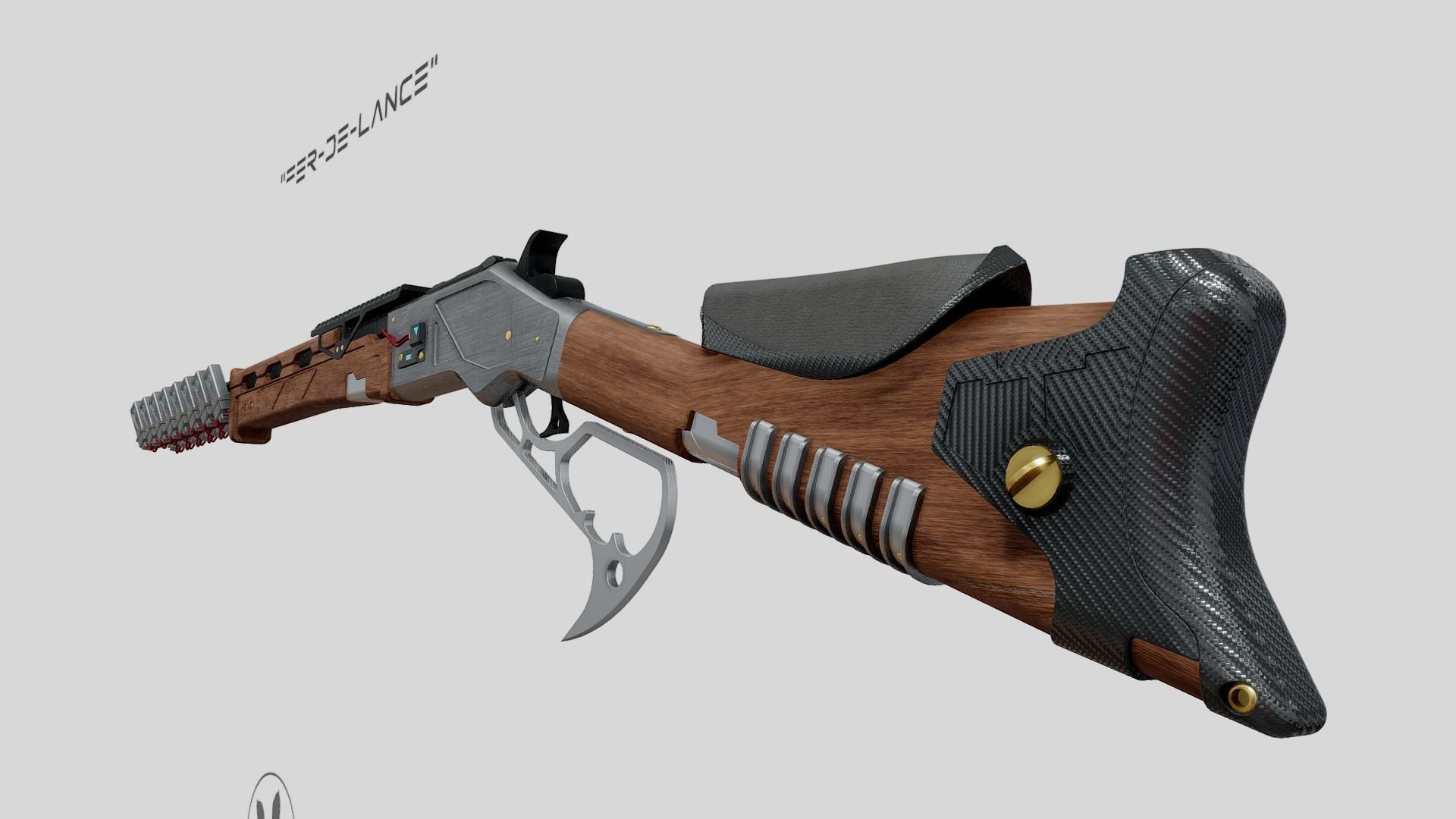 3D model FerdeLance SciFi Winchester Concept VR / AR / lowpoly