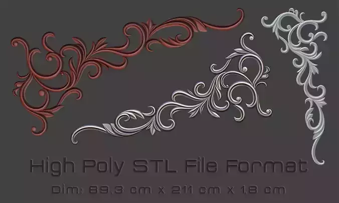 Wooden Corner Ornate