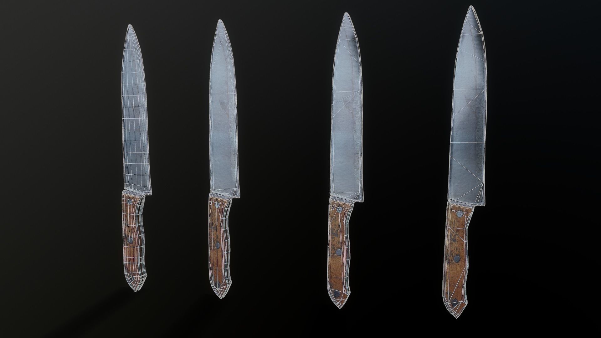 3D Scan Kitchen Knife 01 Low-poly 3D model_5