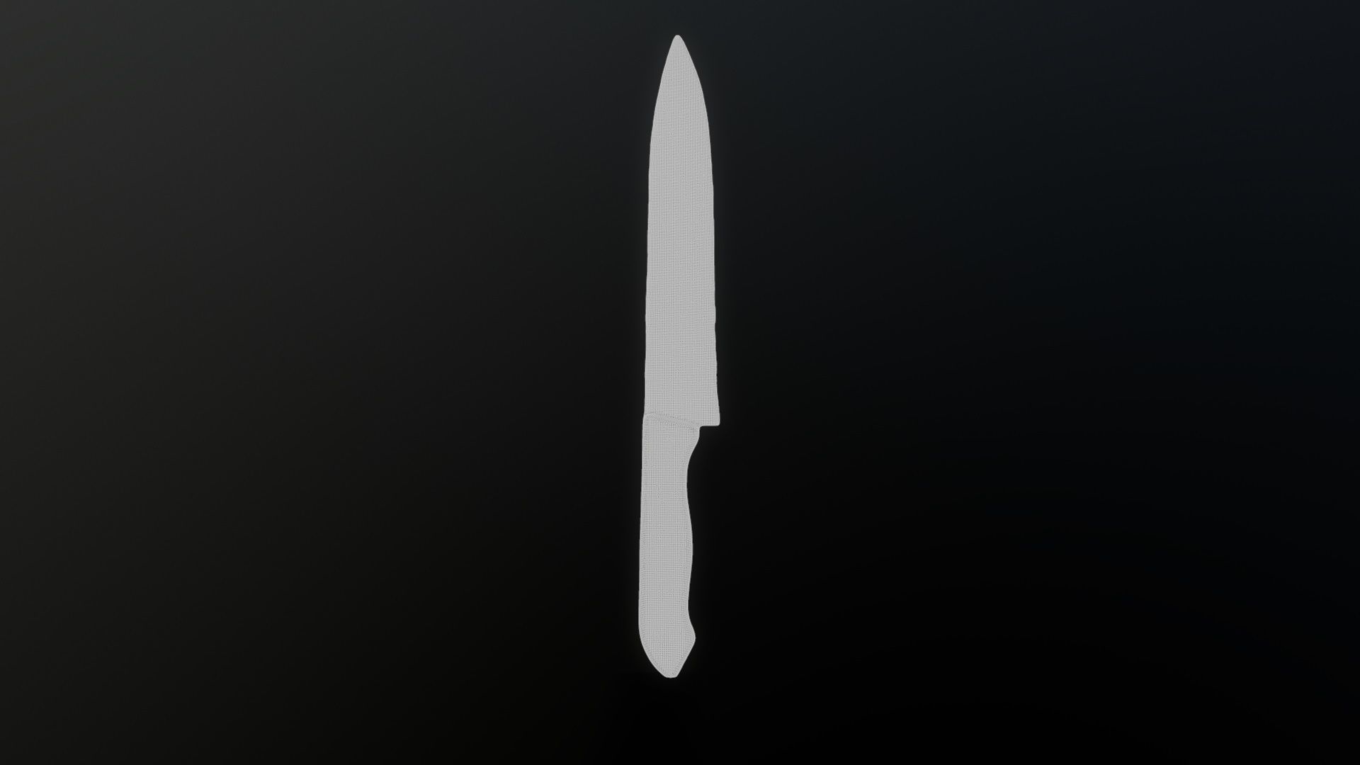 3D Scan Kitchen Knife 01 Low-poly 3D model_3