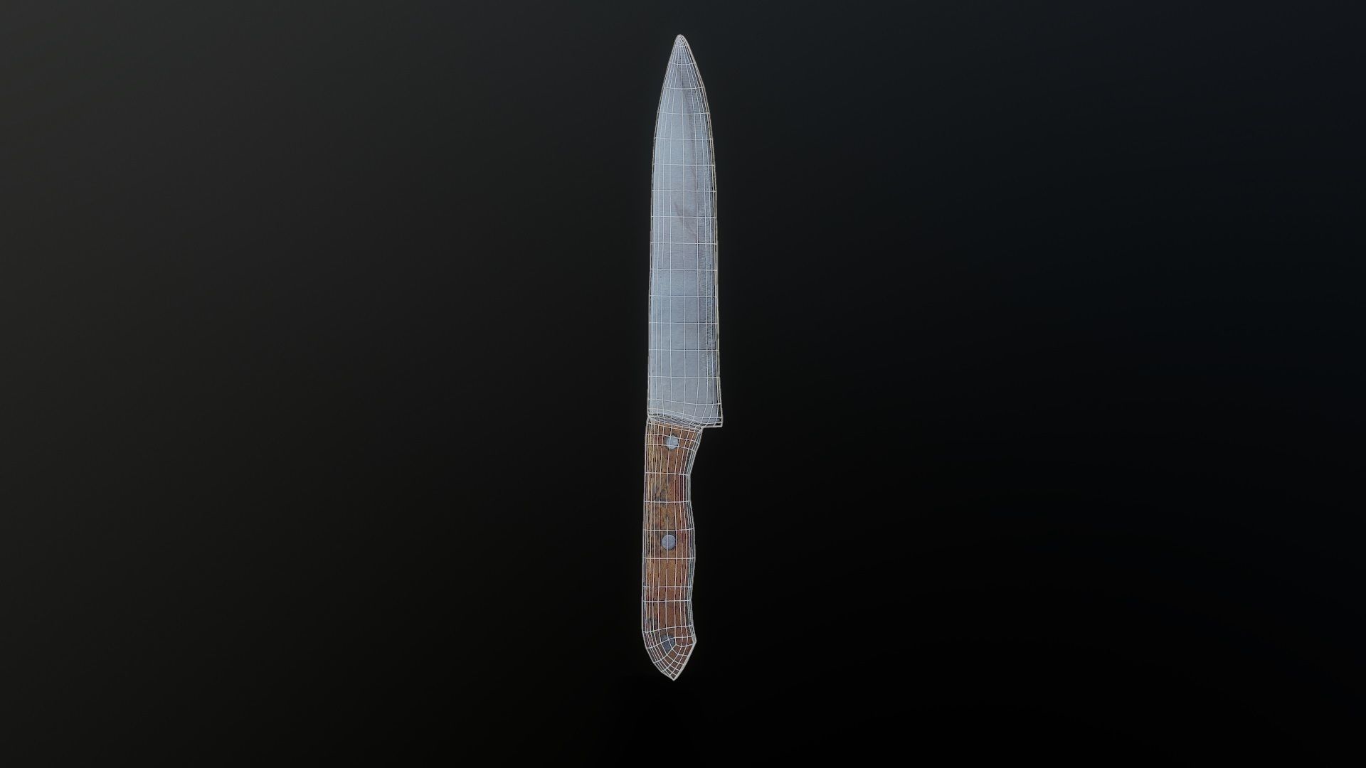 3D Scan Kitchen Knife 01 Low-poly 3D model_1