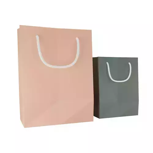 Paper Bag Low-poly 3D model
