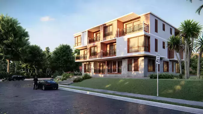 chalet  N1 -Modern Villa  3D model