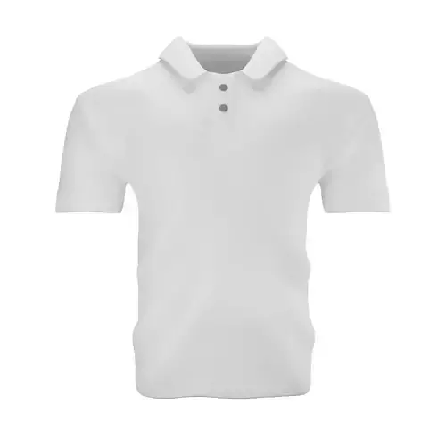 Polo White Low-poly 3D model
