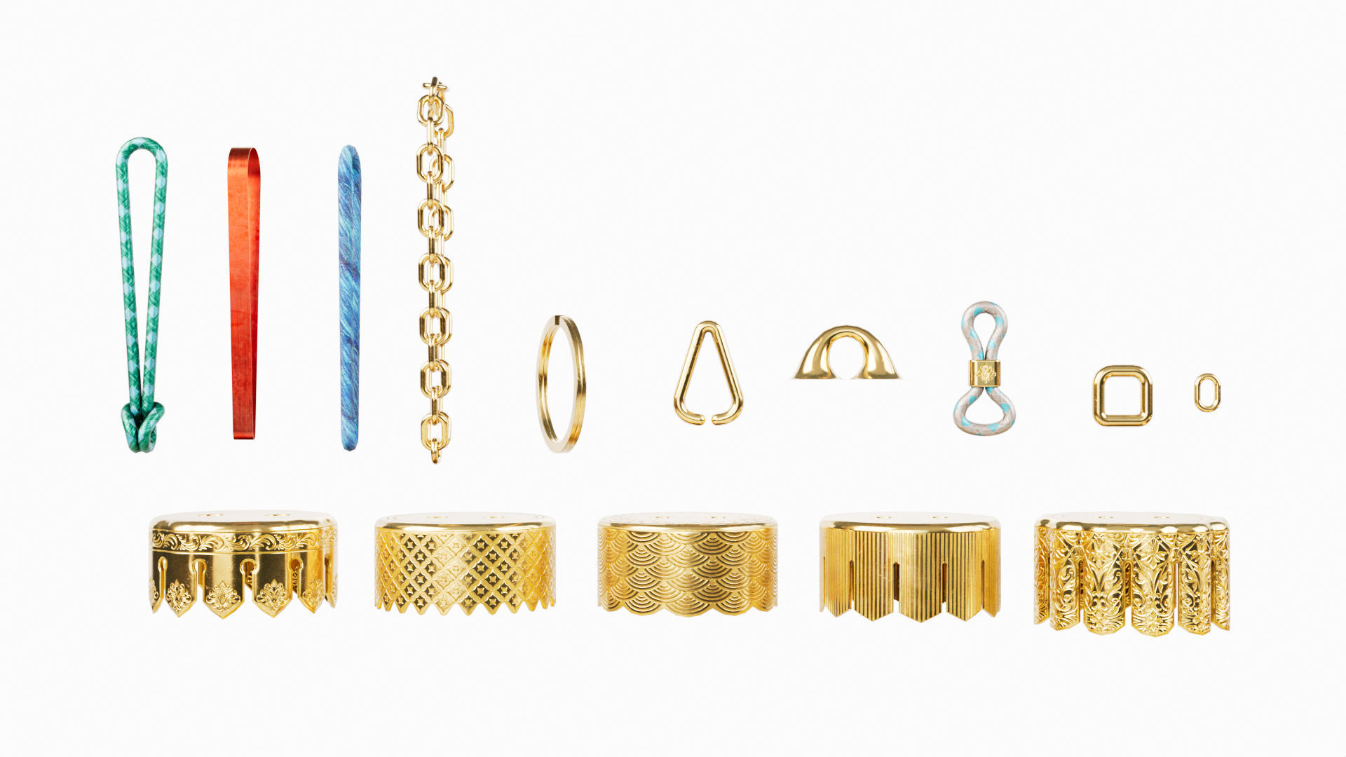 Christmas Ball Baubles kitbash v1 with 18 mesh 3 skin and 5 col 3D model_3