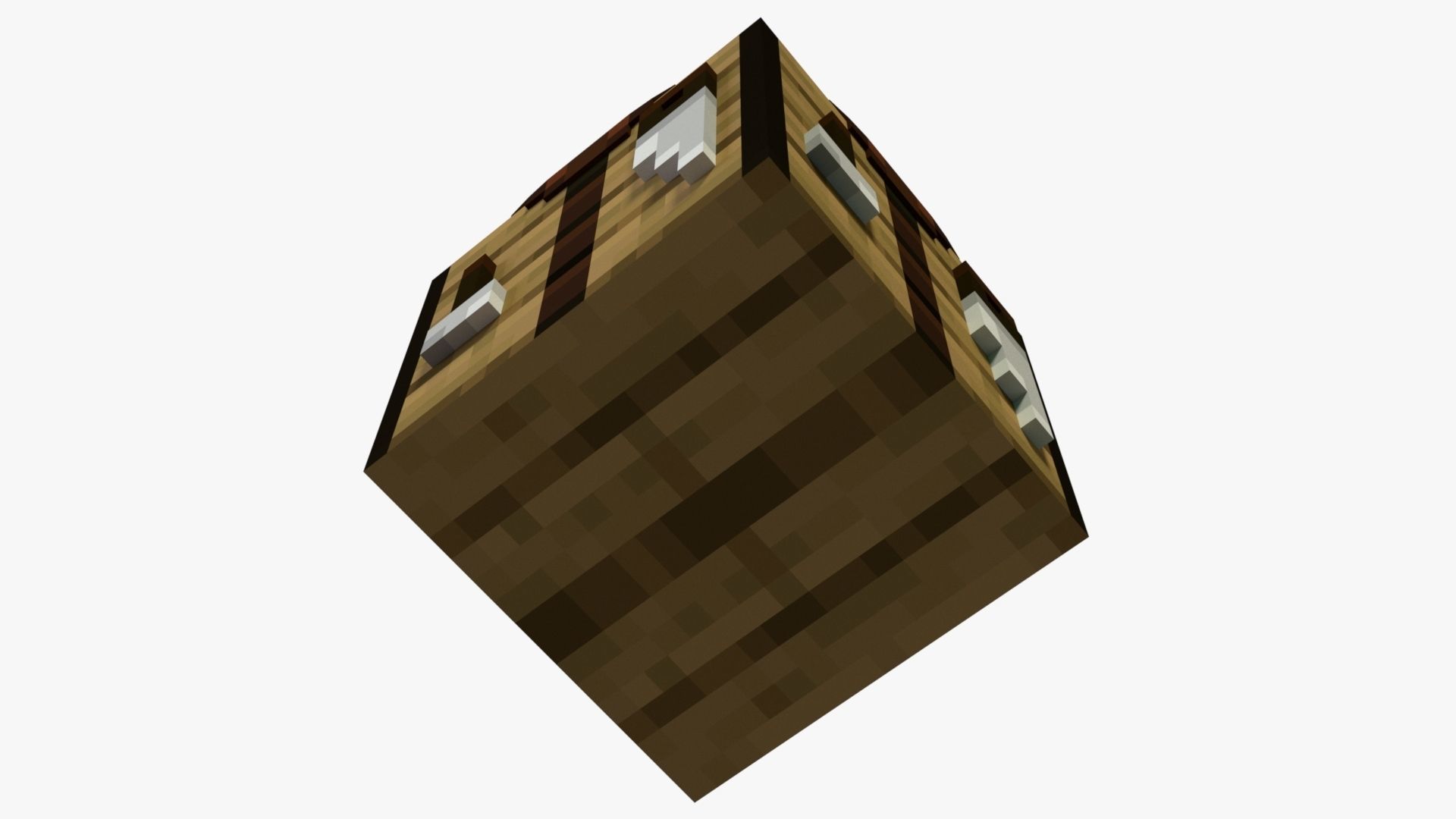 Minecraft Crafting Table Low-poly 3D model_6