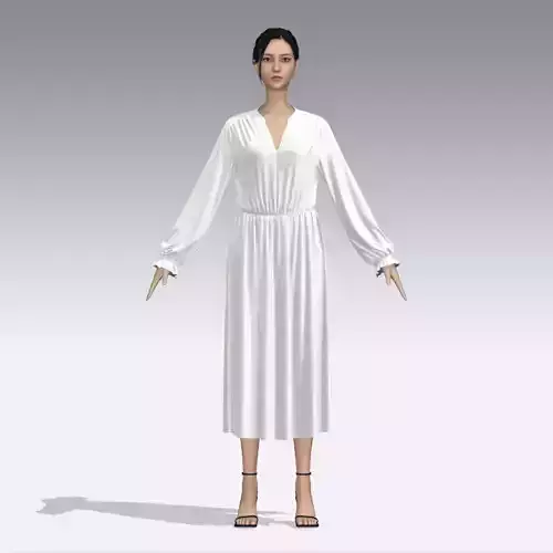 12312313 woman in dress