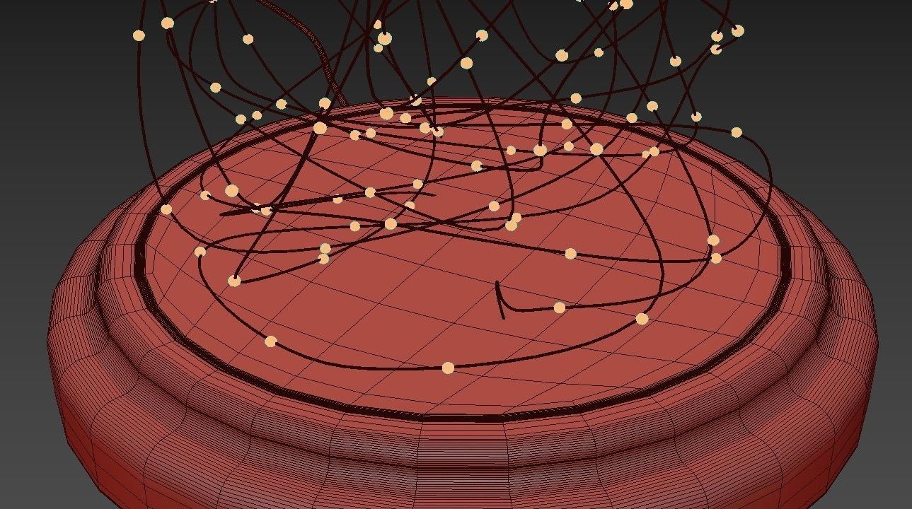 Table decorative LED lamps Nordic modern wood table lamp bedroom 3D model_4