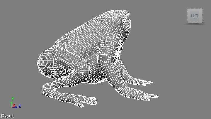 toad 3d frog Low-poly 3D model_1