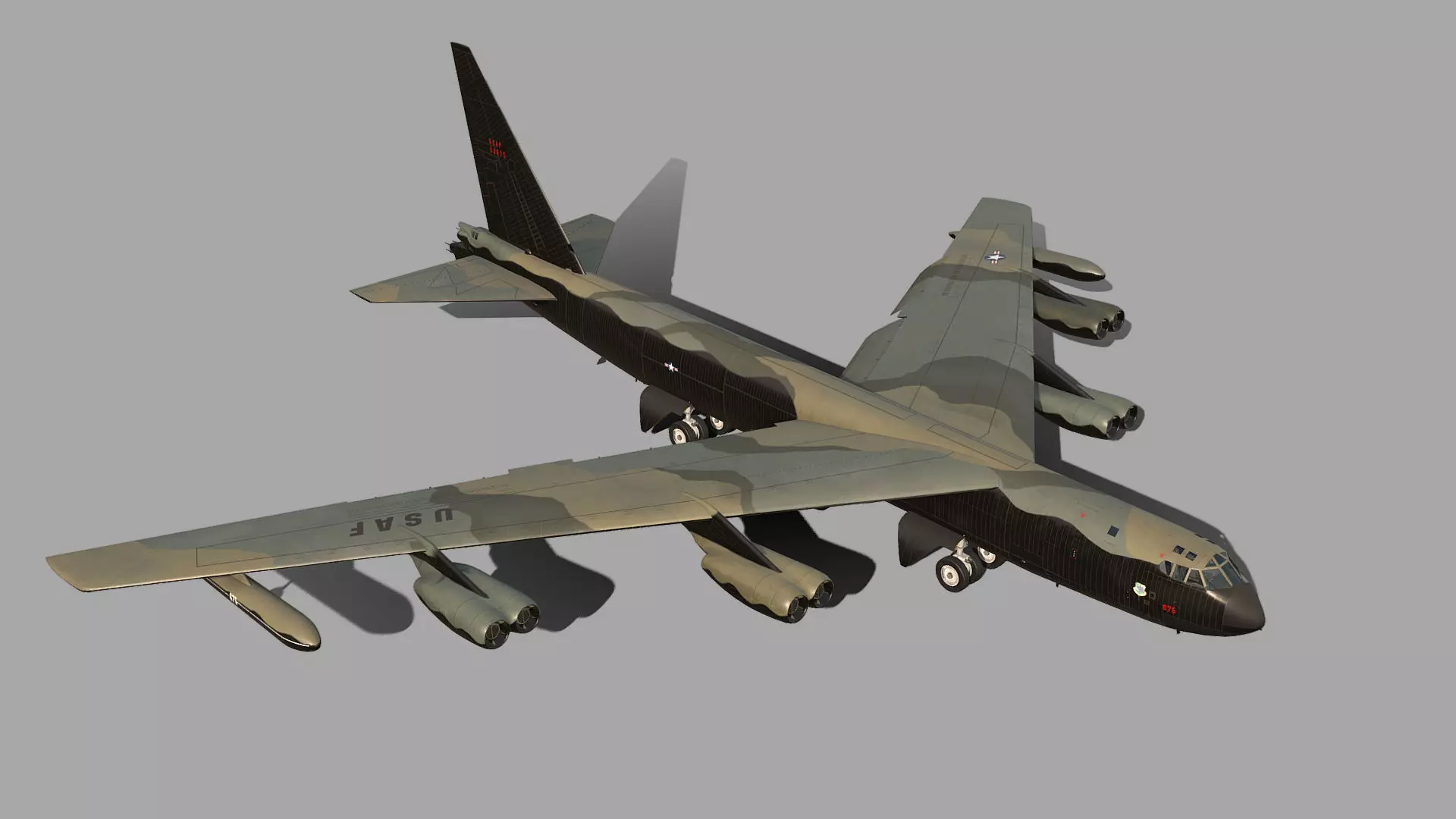 Boeing B-52 Stratofortress 3D model_0