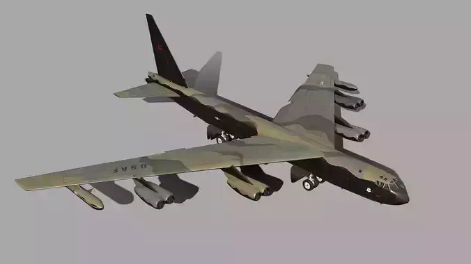Boeing B-52 Stratofortress 3D model