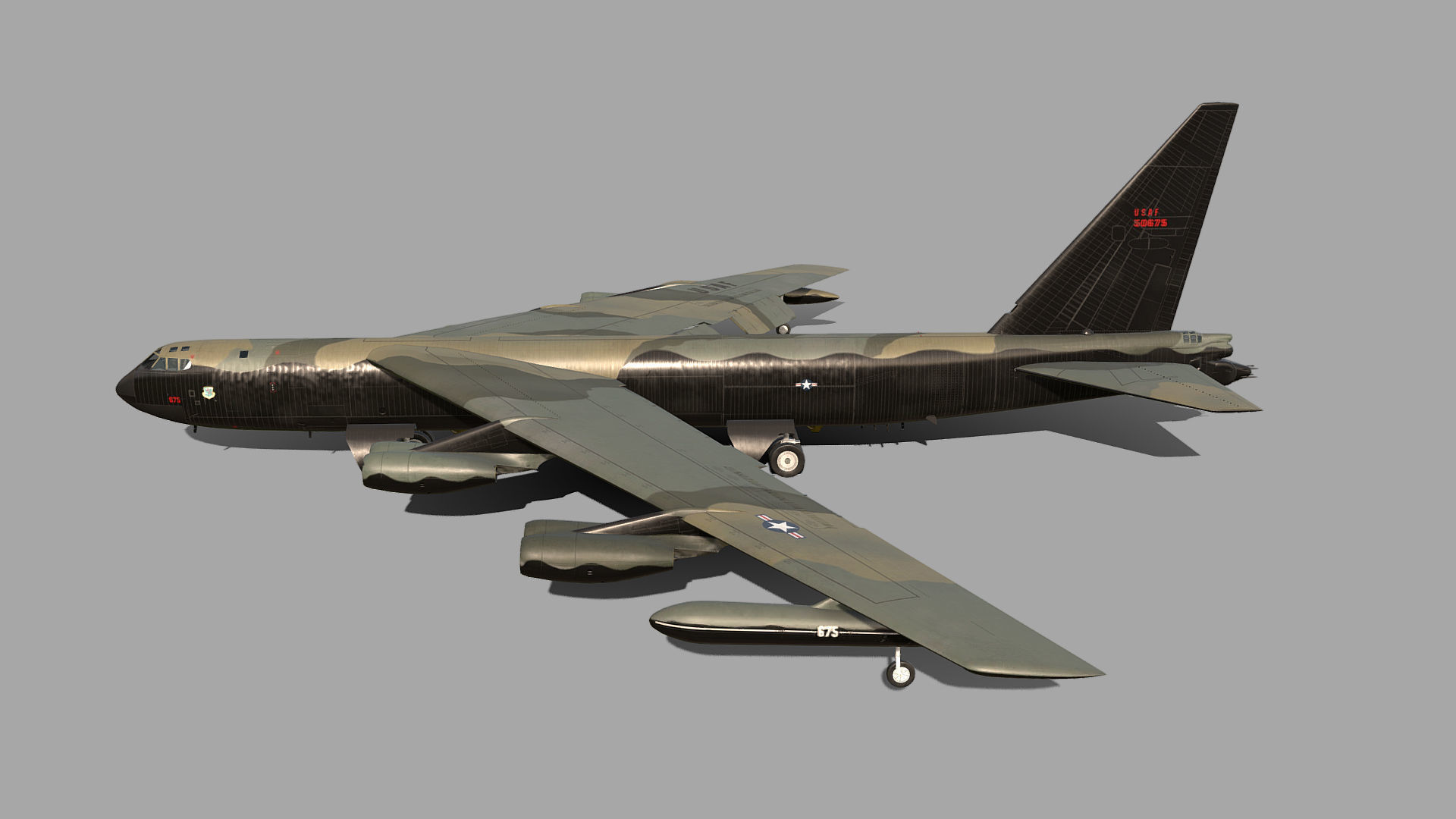 Boeing B-52 Stratofortress 3D model_15