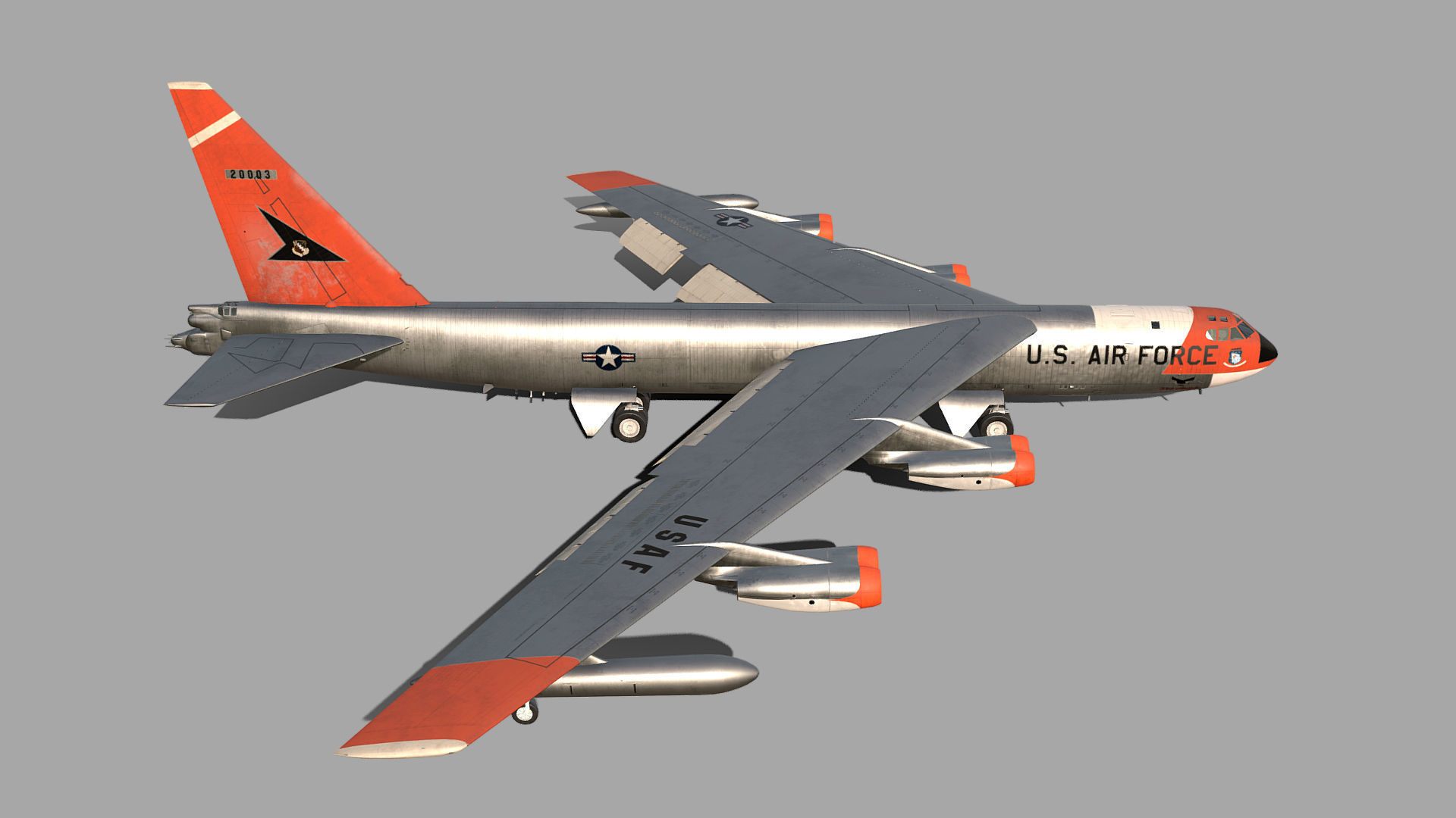 Boeing B-52 Stratofortress 3D model_1