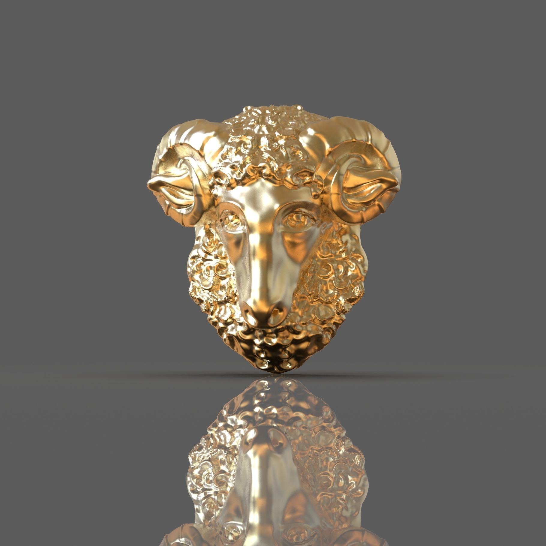 Golden fleece 3D print model_4