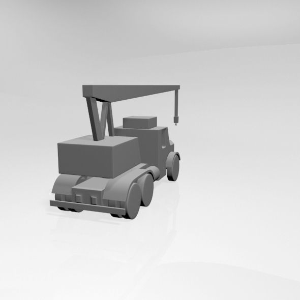 Crane 01 3D model_8