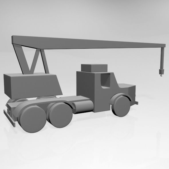 Crane 01 3D model_2