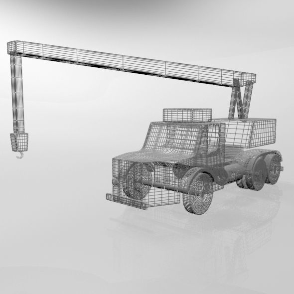 Crane 01 3D model_4