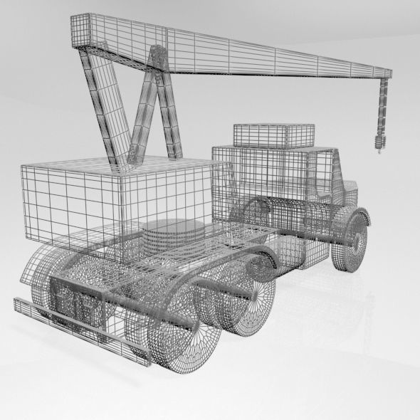 Crane 01 3D model_6